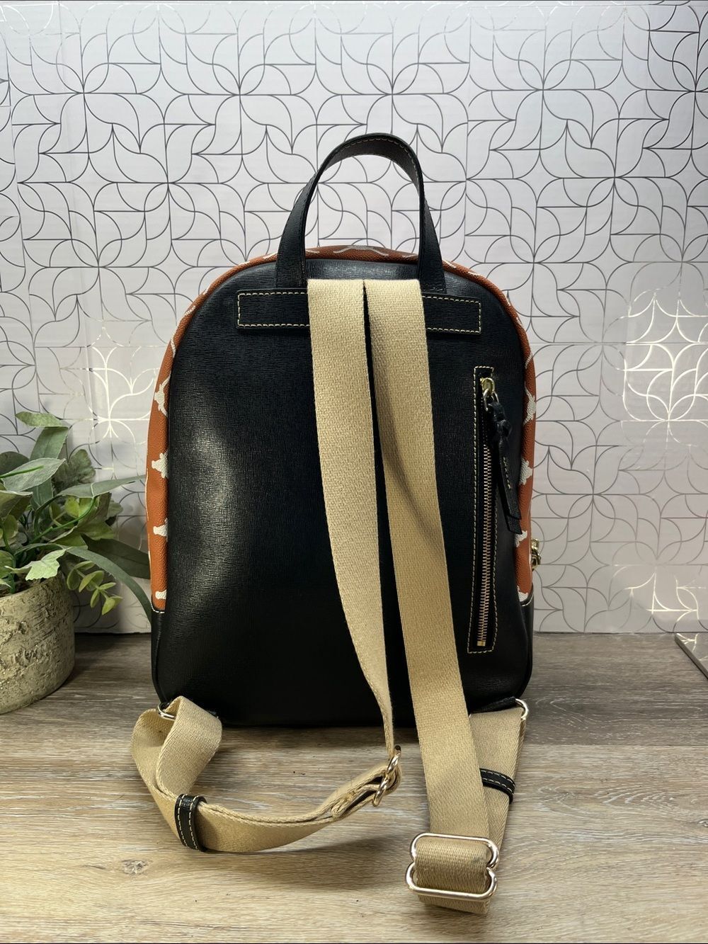 5341 Dooney & Bourke Black orange Texas Longhorns backpack 267585341 - Picture 2 of 14